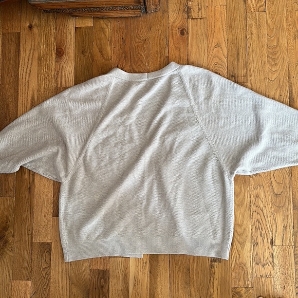 Essentials Milano Knit Cardigan Medium Sweater Open Layering - Picture 3 of 3